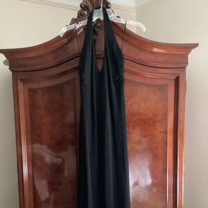 Lauren Ralph Lauren NWT black halter jersey a line style size 10 dress